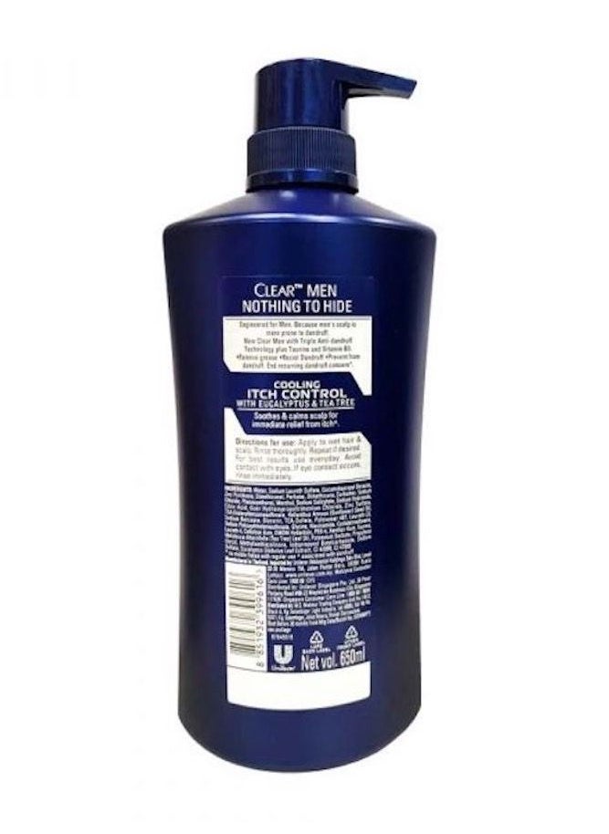 Clear Men Clear Men Cooling Itch Control Anti-Dandruff Shampoo 650ml  - Image 2