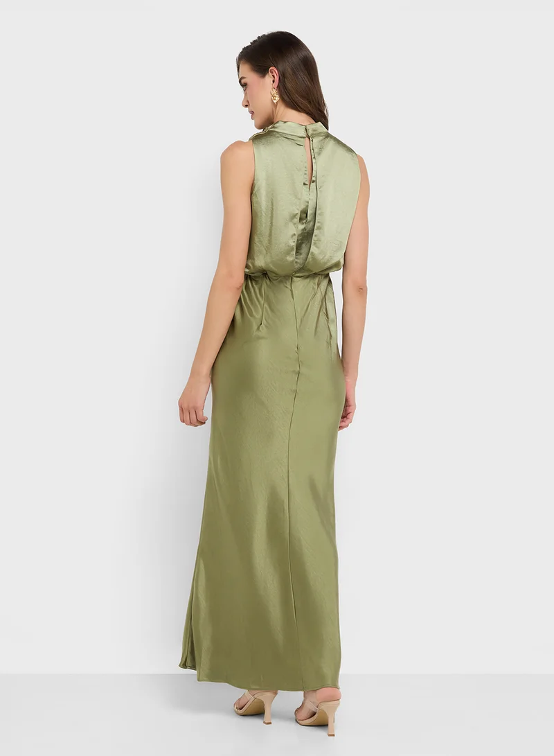 Style Cheat Cowl Neck Maxi Dress