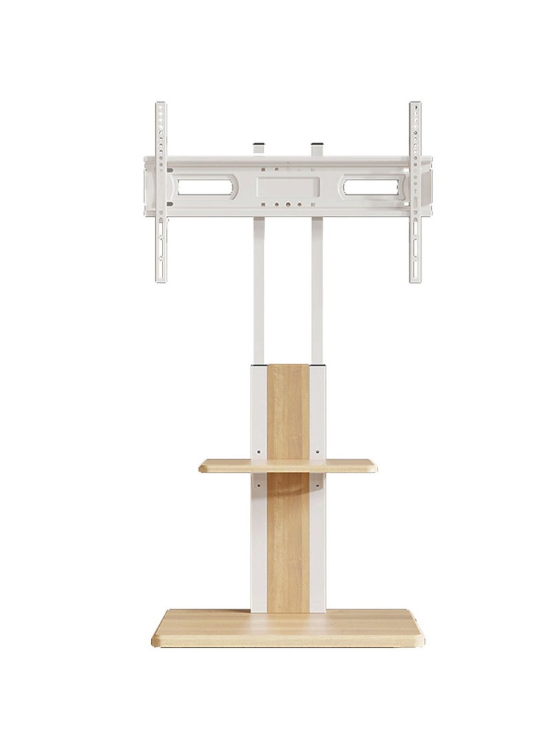 FlashHawk Wooden Floor TV Stand with MDF Tray and Wheels for 26-75 inches Screen TVs for Home Office,VESA 600*400 MM,Load Bearing 50KG  - Image 1