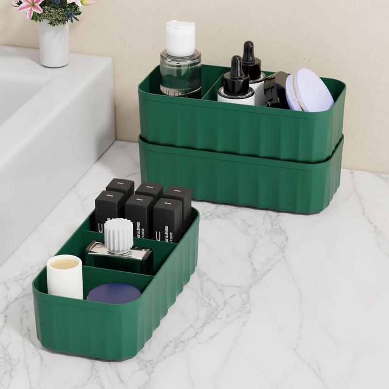 OCRETA Innerwear Organiser Bra Organizer for Wardrobe Organizer for Clothes Socks Organizer for Wardrobe Undergarments Organizer for Women Panty Organiser for Wardrobe Pack of GREEN 6 - Image 2