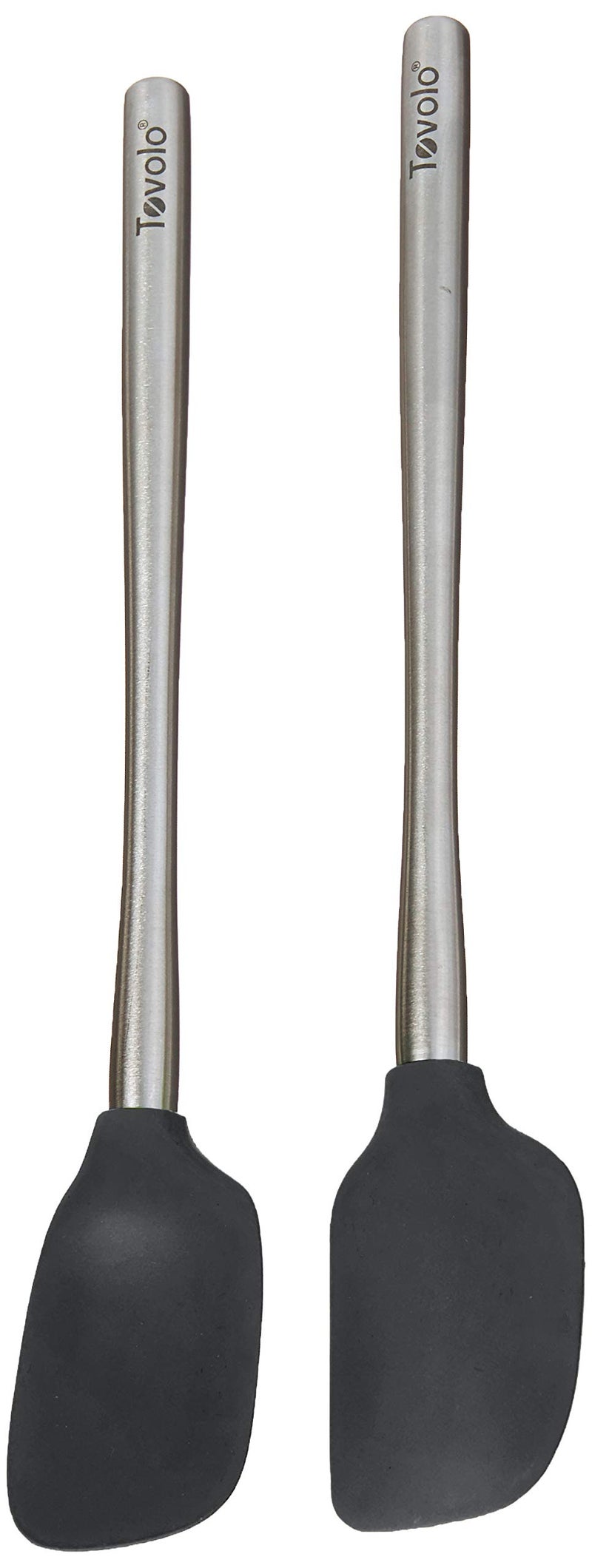 Tovolo FlexCore Stainless Steel Handled Mini Spatula  Spoonula Charcoal  Set of 2 Model8116644C