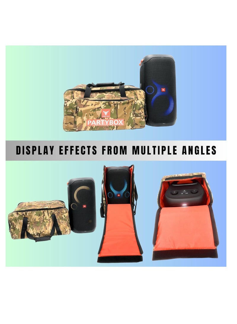أنجري بول حقيبة تخزين آمنة لسماعات الصوت مع حزام عملي وحقيبة سفر متوافقة مع (JBL PARTYBOX 110 BAG ARMY-C) - Image 5