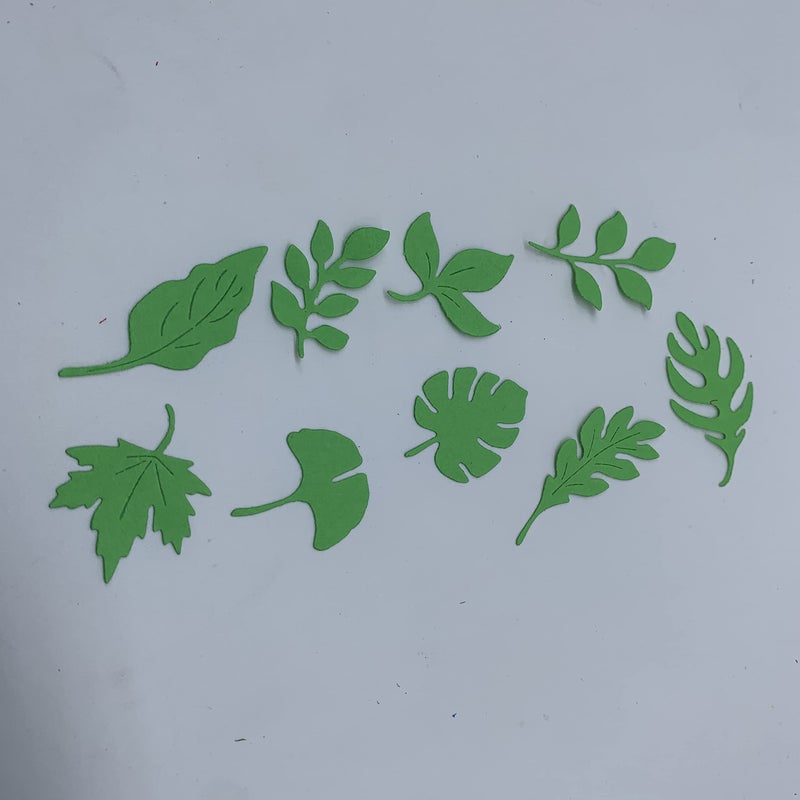 ABTOLS Metal 9-Piece Leaf Cutting Dies - Maple & Ginkgo Leaf Die Cuts, Embossing Stencils & Templates for Card Scrapbooking & DIY Craft Album Paper Decor - Image 5