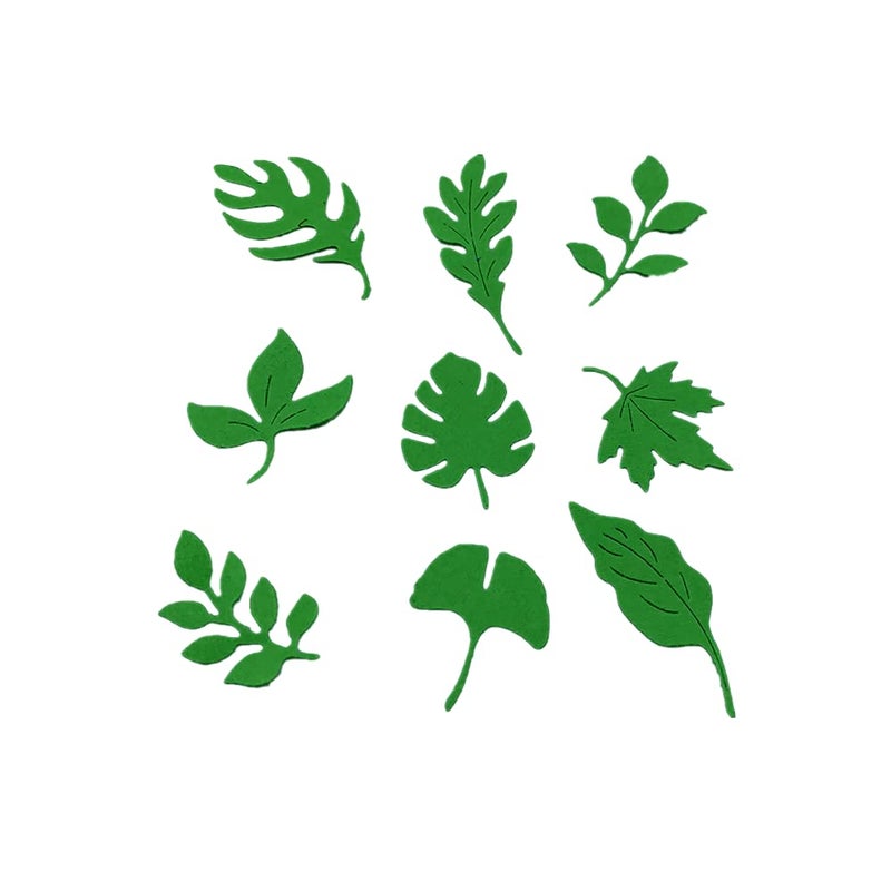 ABTOLS Metal 9-Piece Leaf Cutting Dies - Maple & Ginkgo Leaf Die Cuts, Embossing Stencils & Templates for Card Scrapbooking & DIY Craft Album Paper Decor - Image 3