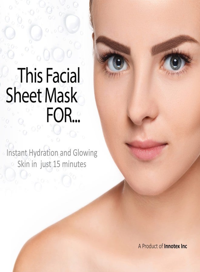 Masking Aloe vera and glow Facial sheet mask for Glowing skin and hydrating, ideal for men and women pack of 2 - Image 4
