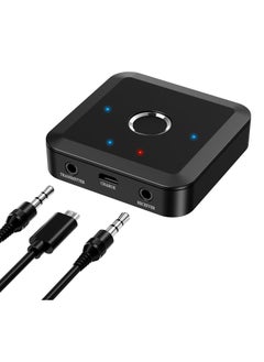 SYOSI Bluetooth 5.2 Transmitter Receiver for TV with AUX 3.5 Lower Latency with Qualcomm CSR Chip Hi-Fi Sound Wide Compatibility Supports all APT encoding systems APTX Adaptive Audio Adapter for TV  - Image 1