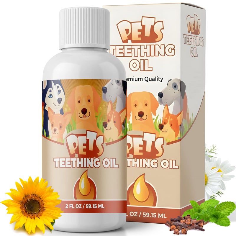 Punkin Butt for Pets Puppy Teething Oil to Stop Chewing and Relieve Discomfort | All Natural, Organic, Safe for Dogs, Chemical-Free (2 oz) - Image 1