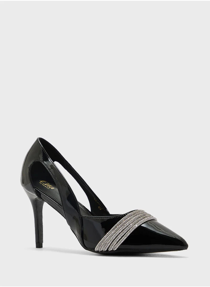 Ella Limited Edition Diamante Heeled Pump