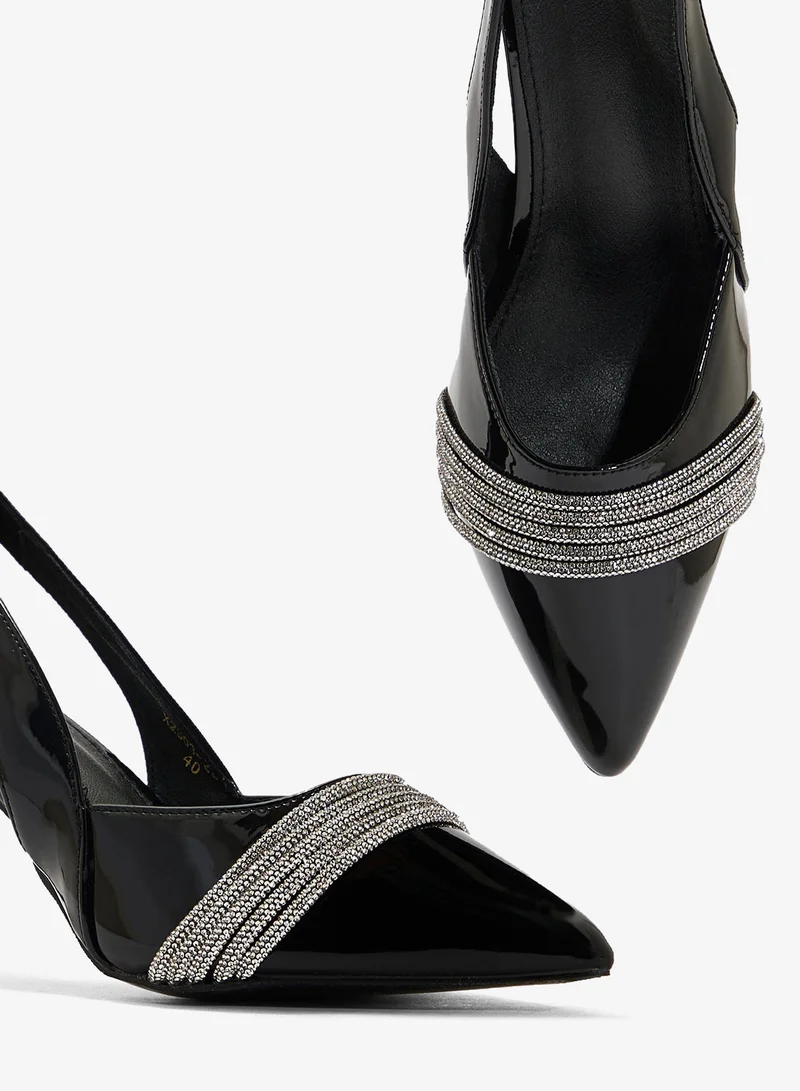 Ella Limited Edition Diamante Heeled Pump