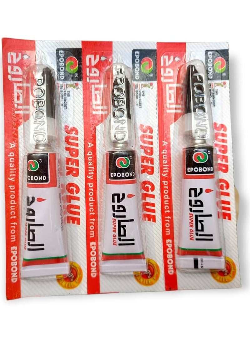 Generic Super Glue Super Glue for All Surfaces - Rocket Glue Miracle Paste 3 Piece  - Image 1