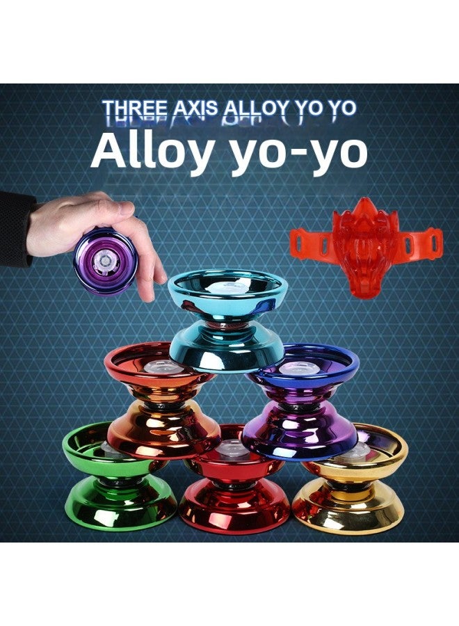 Alloy Yo-yo Children's Toys Metal Yo-yo Live Sleep Dead Sleep Chenghai District Toy Wholesale-Color:Gradient Alloy Yo-yo Maximum Diameter Red - Image 5