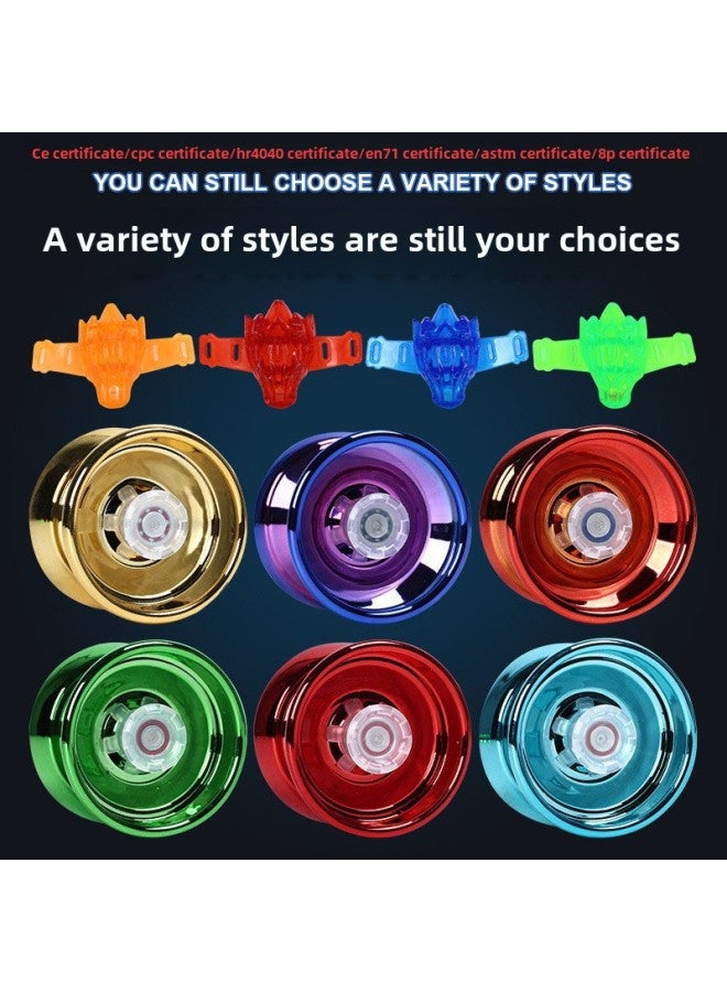 Alloy Yo-yo Children's Toys Metal Yo-yo Live Sleep Dead Sleep Chenghai District Toy Wholesale-Color:Gradient Alloy Yo-yo Maximum Diameter Red - Image 2