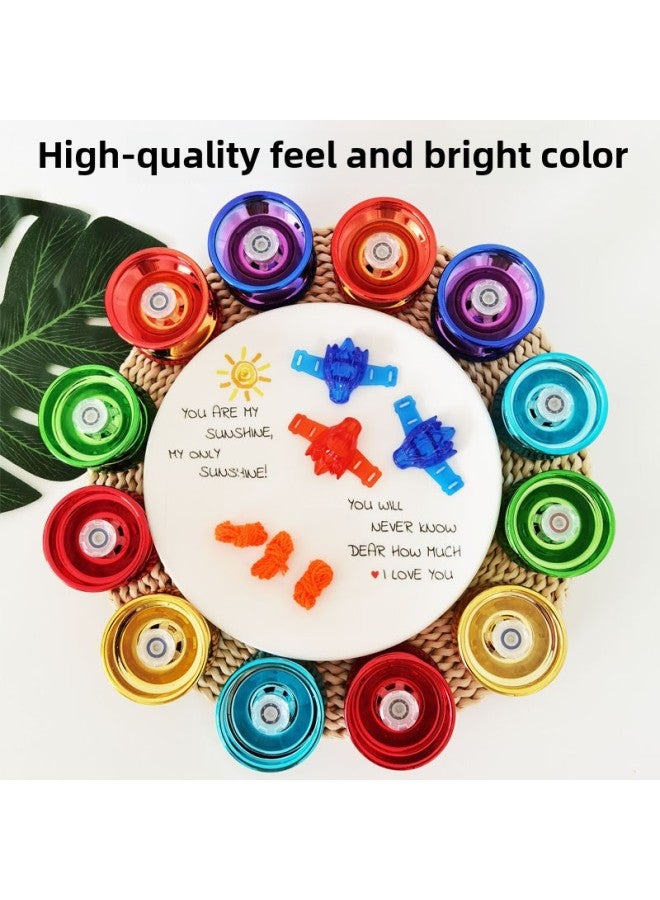 Alloy Yo-yo Children's Toys Metal Yo-yo Live Sleep Dead Sleep Chenghai District Toy Wholesale-Color:Gradient Alloy Yo-yo Maximum Diameter Red - Image 4
