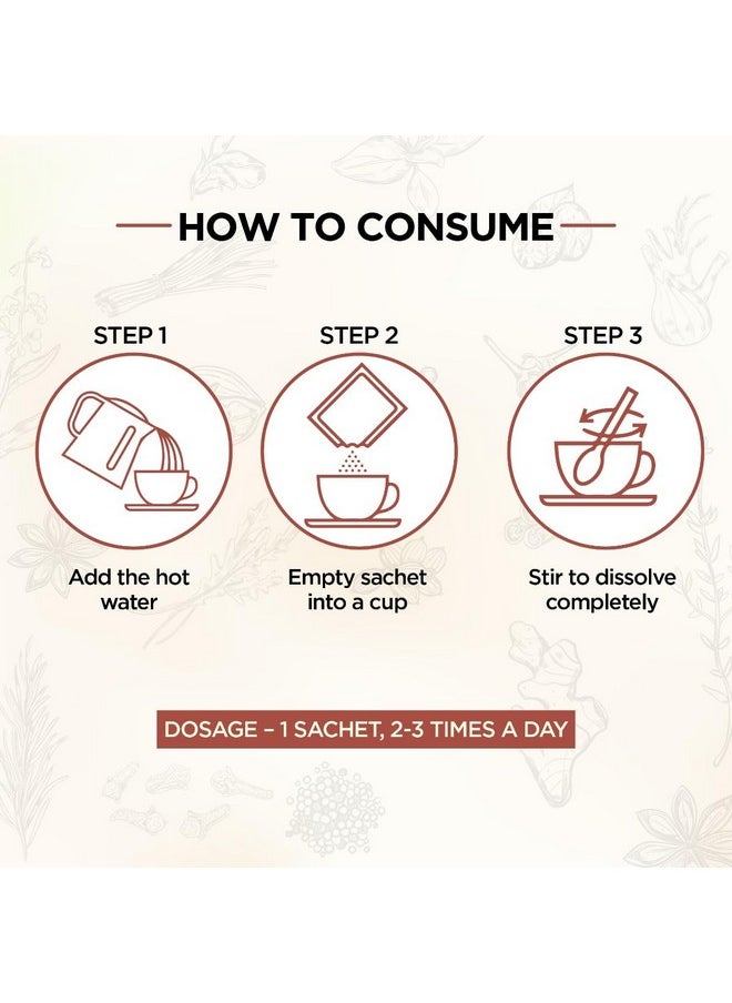 Charak Charak Kofol Instant Kadha Ayurvedic Sip for quick relief from cough & cold Traditional Ayurveda's Soothing Remedy - each pach contains 3 sip (Pack of 3)  - Image 5