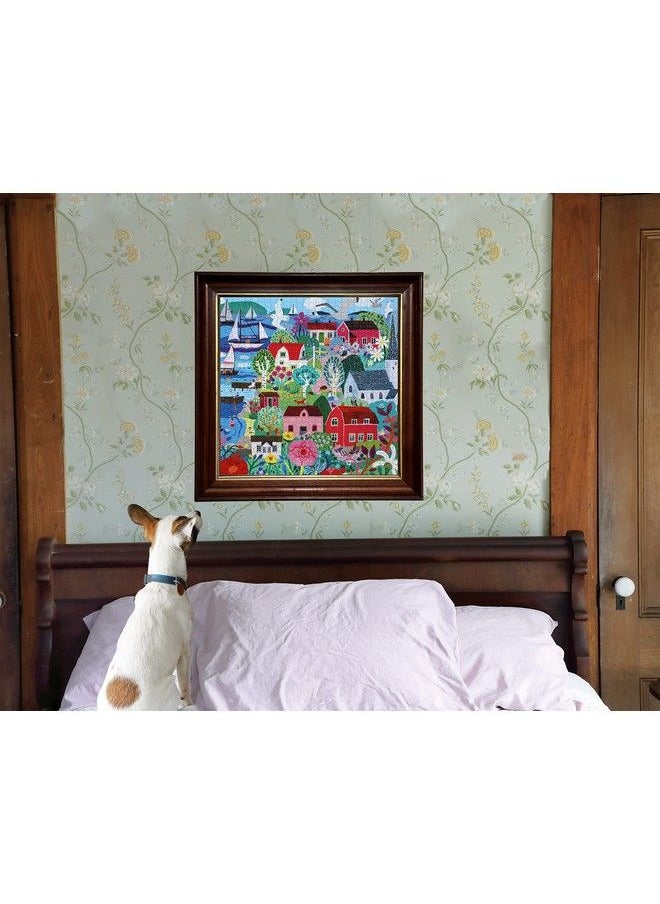 eeboo - : Piece And Love Swedish Fishing Village 1000 Piece Square Puzzle Glossy Sturdy Puzzle Pieces A Cooperative Activity With Friends And Family - Image 1