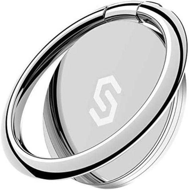 Syncwire Cell Phone Ring Holder Stand, 360 ° Rotation Finger Ring Kickstand Polished Metal Phone Grip Compatible with iPhone, Samsung, LG, Sony - Image 1