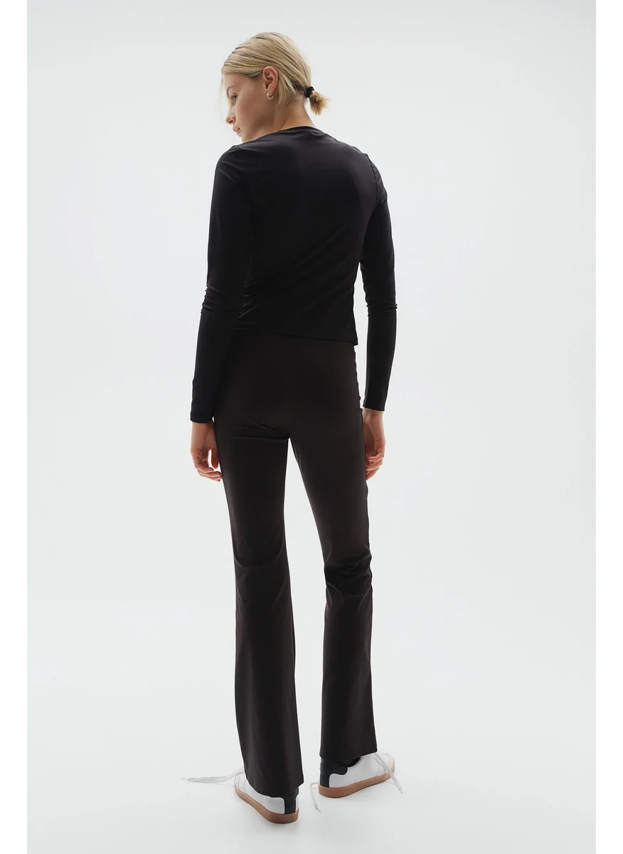 H&M Long-Sleeved Microfibre Top