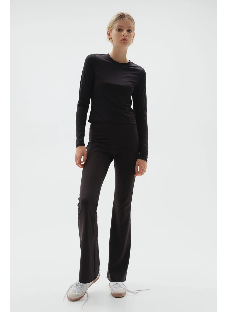 H&M Long-Sleeved Microfibre Top