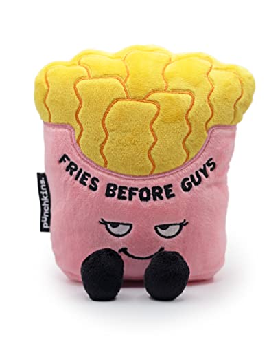 Punchkins French Fry Plushie Exercise You Mean Extra Fries Sassy French Fry Plush Cute Funny Plush Toy for Gifting - Image 1