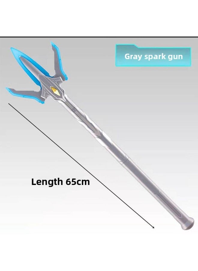 null - Galaxy Ultraman Spark Gun Summoner Spear Scepter Vic Torch Victory Pistol Transformation Superman Mask-Color:Silver Galaxy Spark Gun [ 65cm ] - Image 1