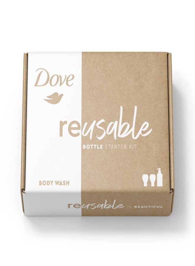 Dove Body Wash Concentrate Refills (x2) & Recyclable Aluminum for Instantly Soft Skin Reusable Bottle Starter Kit for Lasting Skincare Nourishment 4 FL OZ (makes 16 fl oz) - Image 4