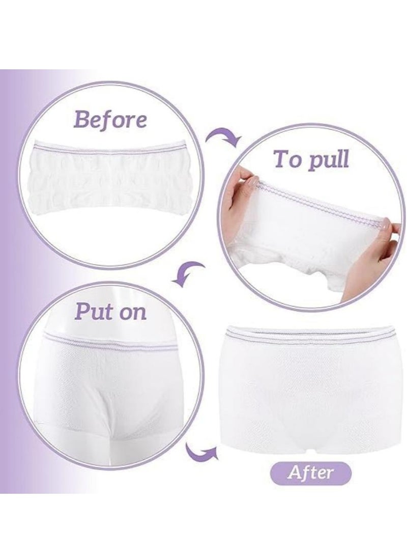 DUNISO 8 Counts Mesh Postpartum Underwear Disposable Panties, Women High Waist C Section Maternity Postpartum Panties, Soft, Stretchy, Breathable, Suit For Delivery, Surgical - Image 3