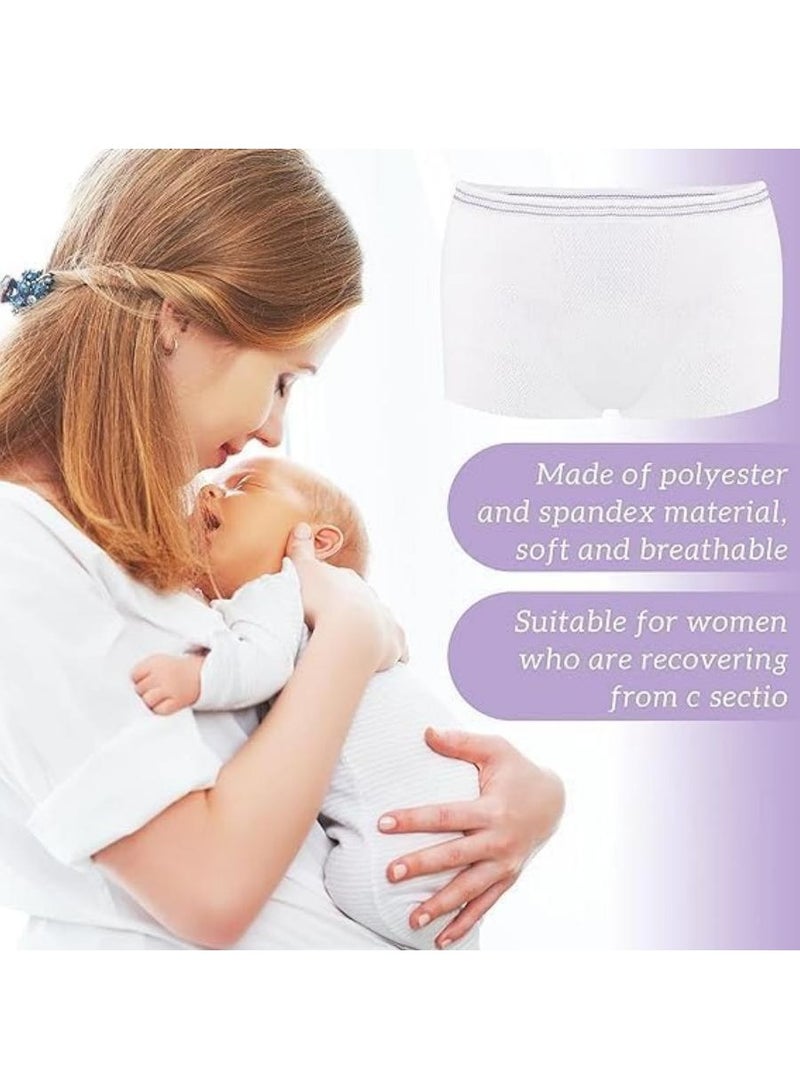 DUNISO 8 Counts Mesh Postpartum Underwear Disposable Panties, Women High Waist C Section Maternity Postpartum Panties, Soft, Stretchy, Breathable, Suit For Delivery, Surgical - Image 4