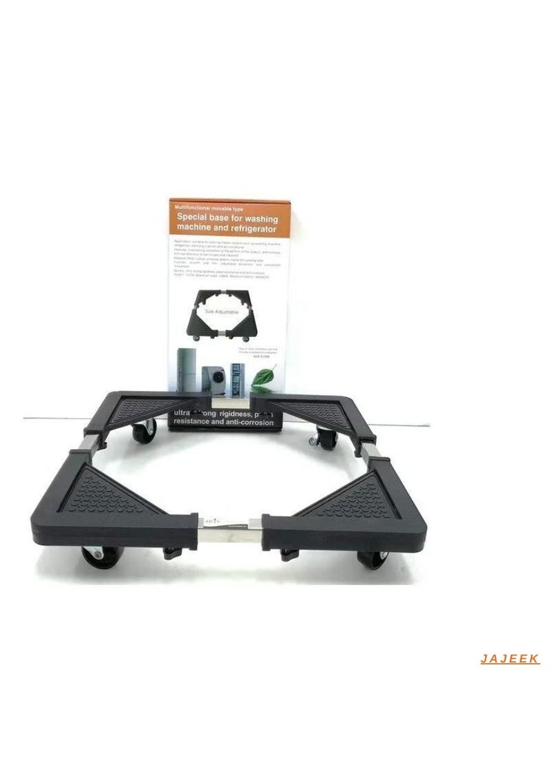 JAJEEK Washing Machine Base Universal Furniture Dolly with 4 Wheels | Adjustable 60-80 CM Size | 135 KG Load Capacity | Mobile Stand Holder Rack for Washer, Dryer, Refrigerator – Durable & Easy to Move - Image 2