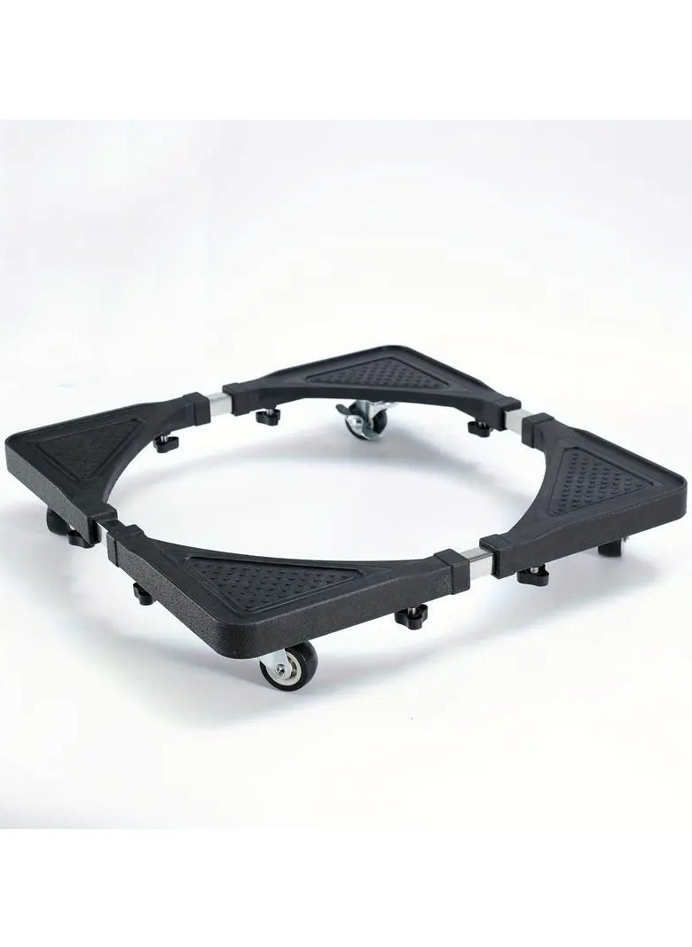 JAJEEK Washing Machine Base Universal Furniture Dolly with 4 Wheels | Adjustable 60-80 CM Size | 135 KG Load Capacity | Mobile Stand Holder Rack for Washer, Dryer, Refrigerator – Durable & Easy to Move - Image 3