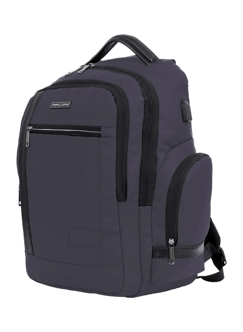 PARAJOHN Para John Laptop Backpack for Men & Women, Business Travel Backpack with USB Port, Large Capacity 15.6 Inch Laptop Bag, Water Resistant Multi Pocket Backpack, Black