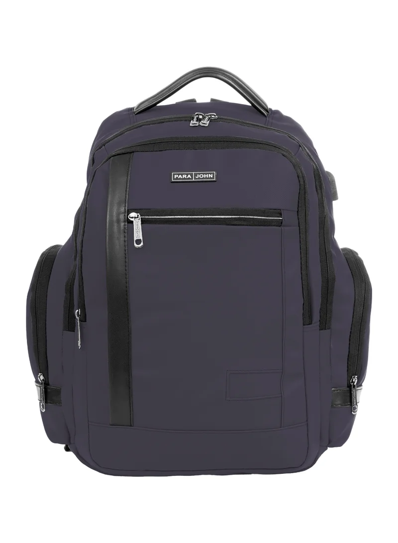 PARAJOHN Para John Laptop Backpack for Men & Women, Business Travel Backpack with USB Port, Large Capacity 15.6 Inch Laptop Bag, Water Resistant Multi Pocket Backpack, Black