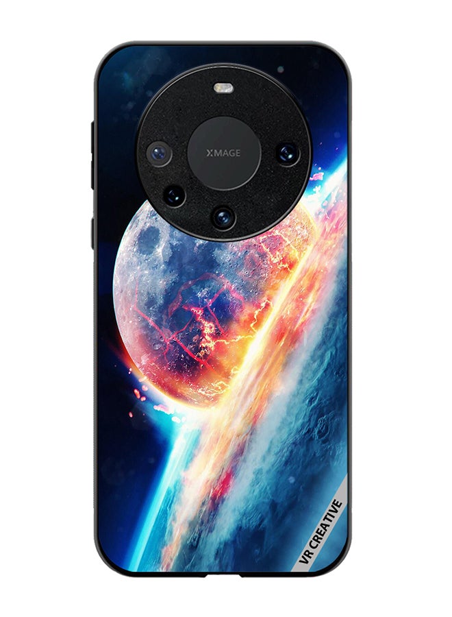 VR CREATIVE Protective Case Cover For Huawei Mate 60 Fallen Moon Design Multicolour - Image 1