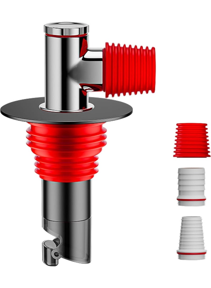 SYOSI Washing Machine Drain Connector, Universal 3-Way Anti-Odor and Anti-Overflow Pipe Adapter for Bathroom Laundry Sinks Tub Drainage, Easy Install Durable Plastic Fitting for Home and Apartment Use - Image 1