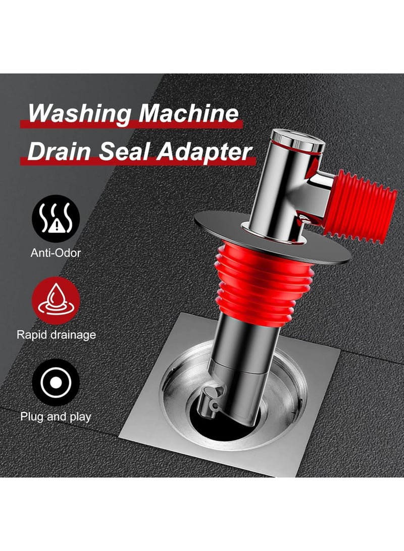 SYOSI Washing Machine Drain Connector, Universal 3-Way Anti-Odor and Anti-Overflow Pipe Adapter for Bathroom Laundry Sinks Tub Drainage, Easy Install Durable Plastic Fitting for Home and Apartment Use - Image 2