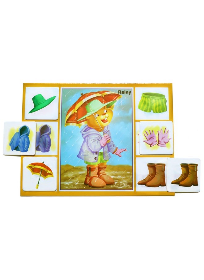 Creative's Creative’s Seasons Dress ups | Board & Cards Games | Learning & Educational | Learning Games for Pre-School | Learning About Four Seasons in a Year | Preschool Learning Games for Ages 2 & up  - Image 3