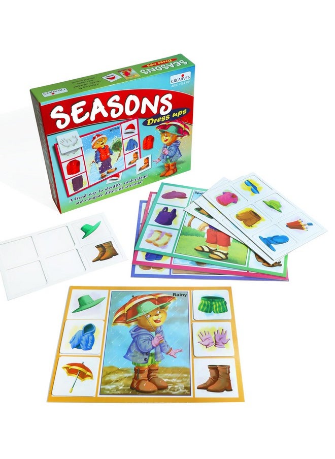 Creative's Creative’s Seasons Dress ups | Board & Cards Games | Learning & Educational | Learning Games for Pre-School | Learning About Four Seasons in a Year | Preschool Learning Games for Ages 2 & up  - Image 2