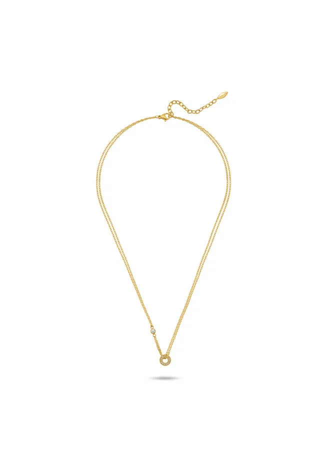 POLICE Circquela Yellow Gold Plated Stainless Steel Chain Necklace for Women