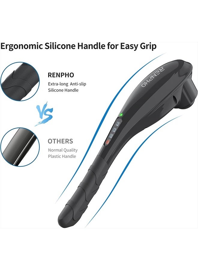 RENPHO Rechargeable Hand Held Deep Tissue Massager for Muscles, Back, Father Day Gifts FSA HSA Eligible Cordless Electric Percussion Body Massage for Foot, Neck, Shoulder, Leg, Calf, Gift for Men - Image 4