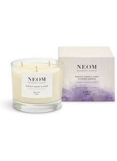 NEOM NEOM - Candle, 3 Wick | Lavender, Basil & Jasmine | Scented Candles for Home | Luxury Aromatherapy Candles | Essential Oil Candles | Calm & Relax | Signature Sleepy Scent 