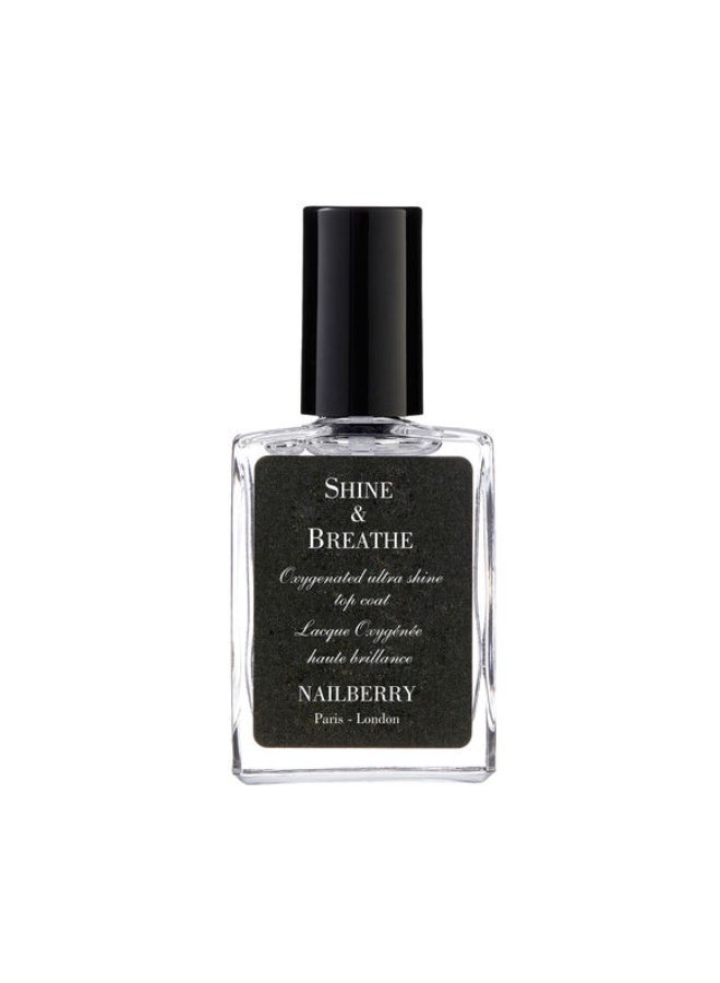 Nailberry Shine & Breathe Oxygenated Top Coat 15ml - Image 1