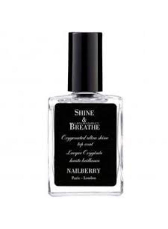 Nailberry Shine & Breathe Oxygenated Top Coat 15ml - Image 3