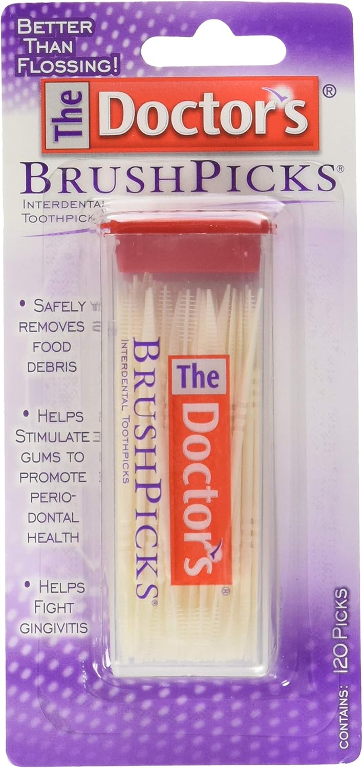 The Doctors Doctors BrushPicks Interdental Toothpicks 120 Picks - Image 1
