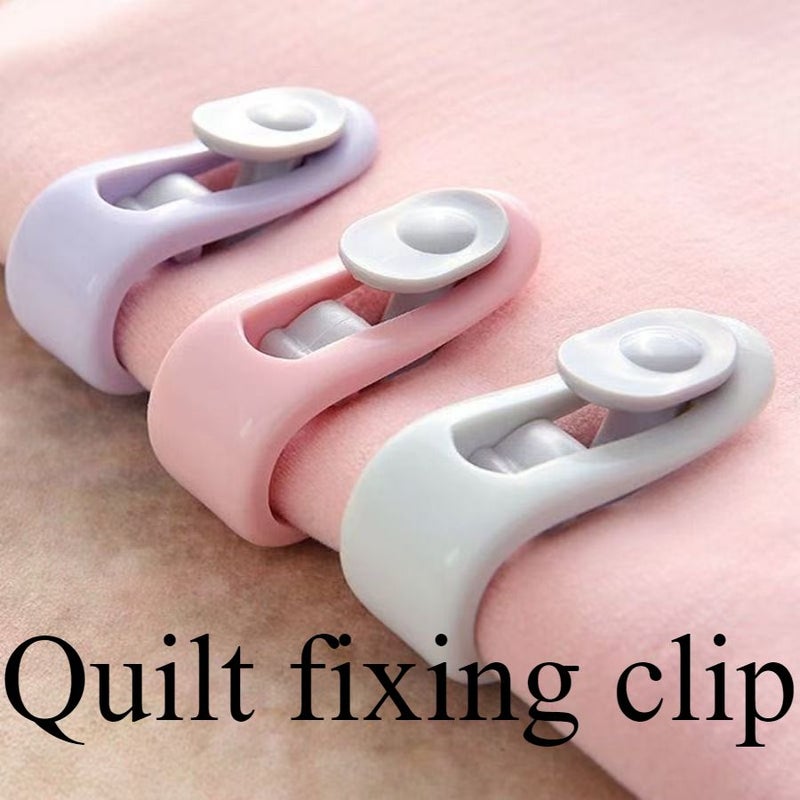 Green 16pcs Thumb Buckle Quilt Fasteners Upgraded Needle Free Anti Slip Clips For Bed Sheets And Duvets - Image 1