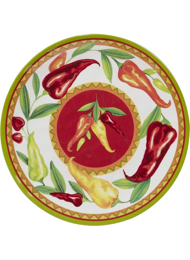 Certified International طقم أدوات مائدة ميلامين 12 قطعة حمراء معتمد لخدمة 4 أشخاص - Image 2