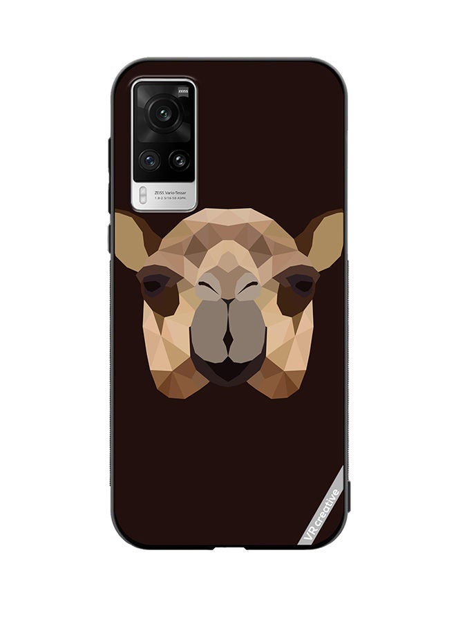 VR CREATIVE Protective Case Cover For Vivo X60 Pro The Camel Polygon Design Multicolour - Image 1