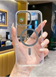 Back Cover for Apple 15 Pro Camera Lens grey Anti-drop Stylish Design