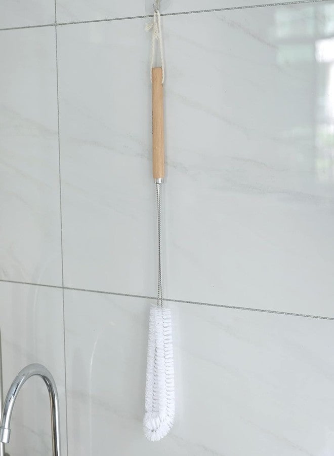 PUTHAK Wood Bottle Cleaning Brush | Wooden Handle with Steel Body & Loop for Hanging | Bottle Cleaner | Bottle Brush | Bottle Cleaner Brush | Cleans Narrow Mouth Bottle Effectively - Image 5