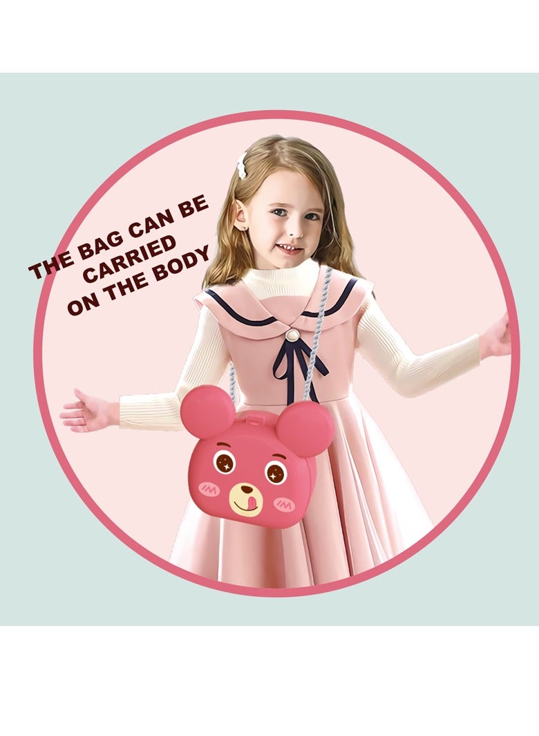 Kikibebe Kikibebe Kitchen Backpack Playset - 24pcs Pink, Role-Playing Cooking Toys for Kids with Backpack Storage  - Image 4
