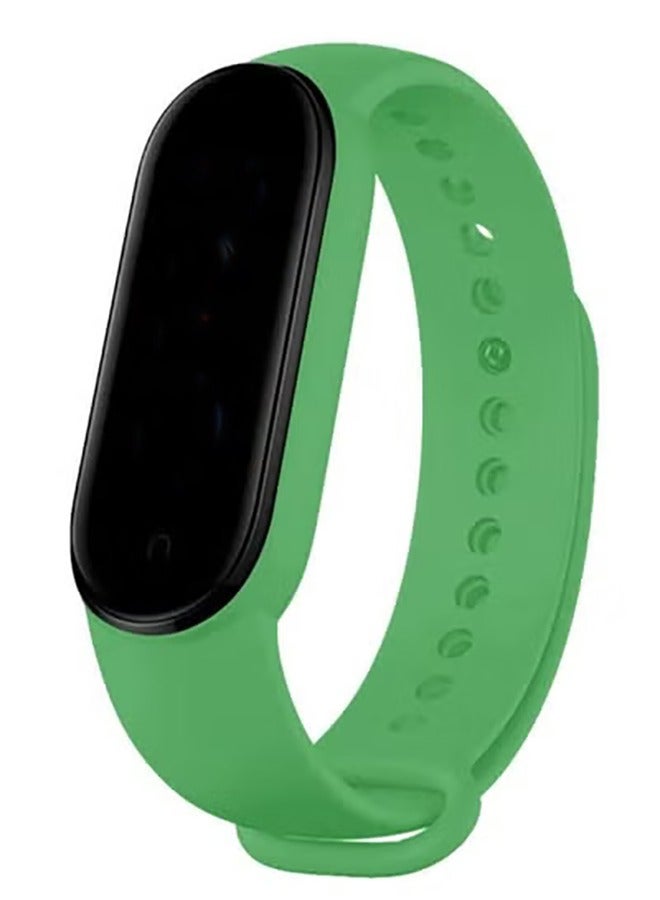 VITION Xiaomi mi Band 6/mi Band 5 Strap Silicone Watch Band Smartwatch Wristband Replacement Bracelet Emerald Green - Image 2