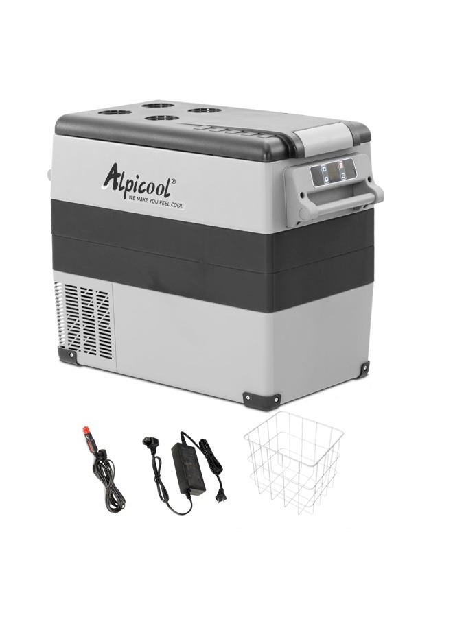 Alpicool Portable Car Refrigerator 12 Volt Car Freezer 55 Liter for Vehicle, Truck, RV, Boat, Mini Fridge Freezer for Driving, Travel, Outdoor -4°F to 68°F - Image 1